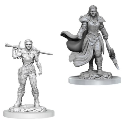 Dungeons & Dragon D&D Nolzur's Miniatures Orc Fighter Female (2pcs) WZK90405