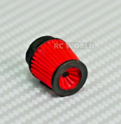RC Scale INTAKE CONE FILTER (1PC) Style #2  -RED-