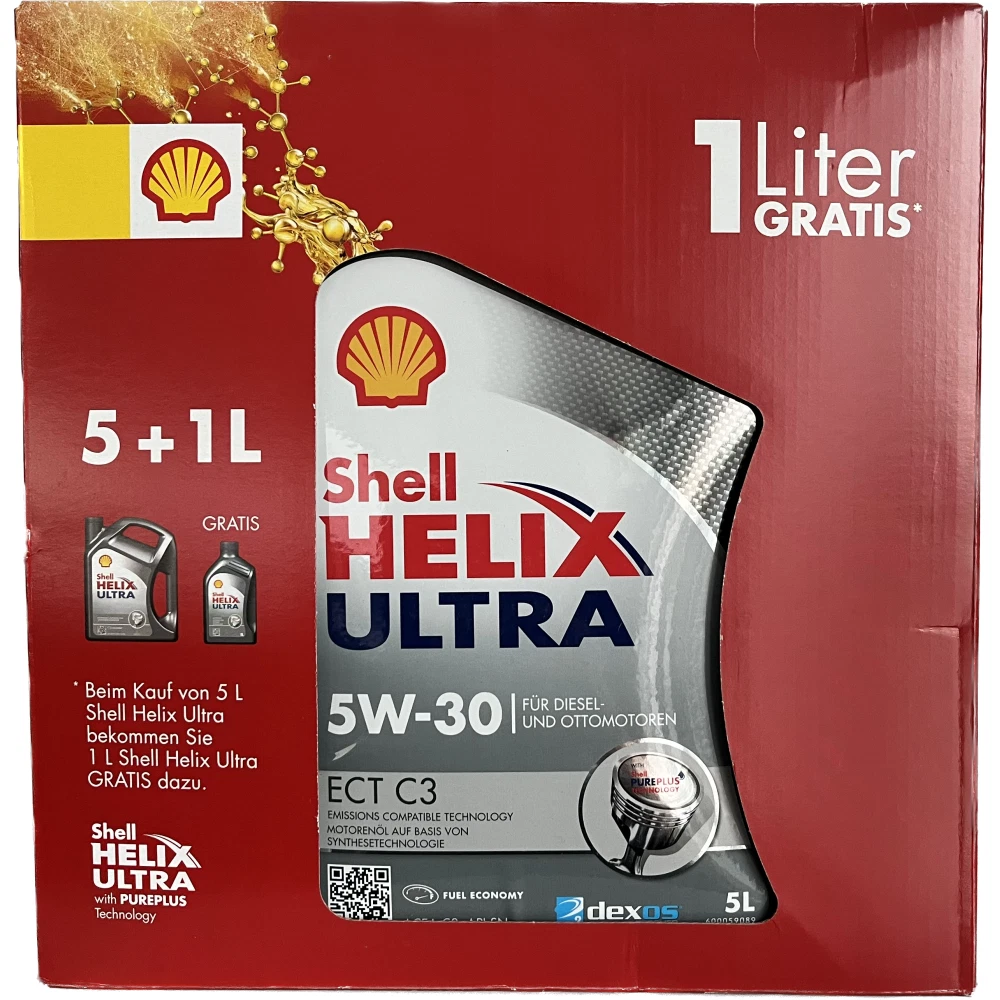 SHELL Helix Ultra ECT C3 5W-30 5+1 Liter Aktion MB 229.31 229.51 
