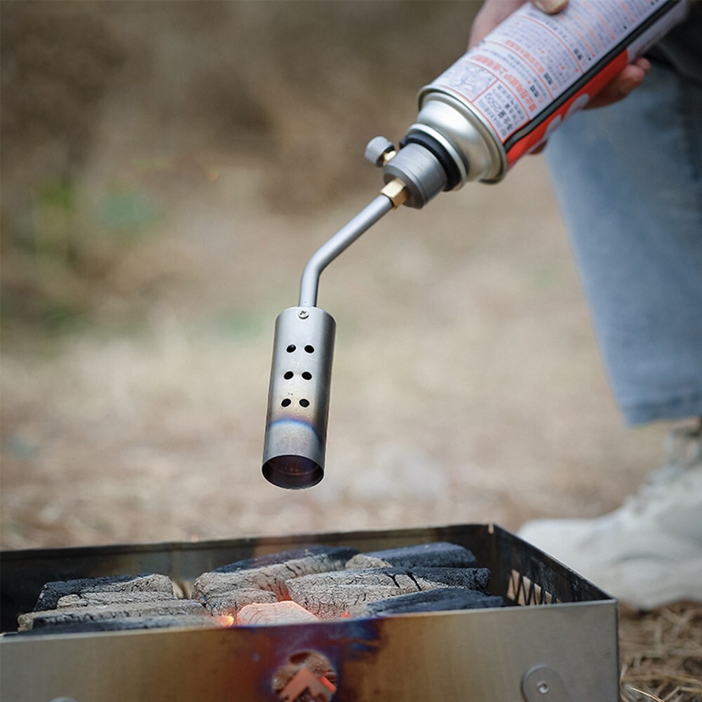 High Power Camping Kitchen Torch Adjustable Flame Perfect for Outdoor Cooking