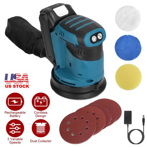 Cordless Orbital Sander Variable Speeds 20V Rechargeable Polishing Sanding Kits