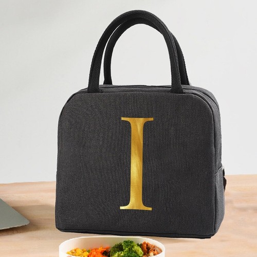 Borsa termica per pranzo lettere borsa fresca picnic adulti bambini conservazione cibo lunch box Regno Unito - Foto 19 di 36