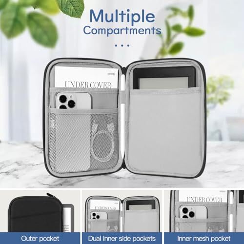6-7 Inch Protective Sleeve Carrying Case for 6" Kindle 11th Gen 2024/2022, 6" - Picture 3 of 7