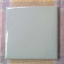 4 1/4" X 4 1/4"  US Ceramics / Romany Spartan Seafoam Glossy Ceramic Tile  New