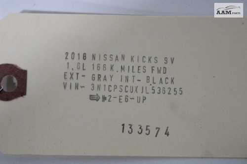 2018-2021 NISSAN KICKS 1.6L BATTERY NEGATIVE GROUND EARTH CABLE WIRE OEM - Picture 3 of 3