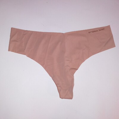 Victoria Secret Panty Thong Beige Solid No Show Seamless Color Code 3XY0 New Wit
