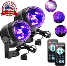 Luces Ultravioleta Negras Para Fiestas Luminosas, Bola De Discoteca LED De 6W US