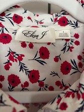 NEW Eliza J Red floral Summer Dress size 8