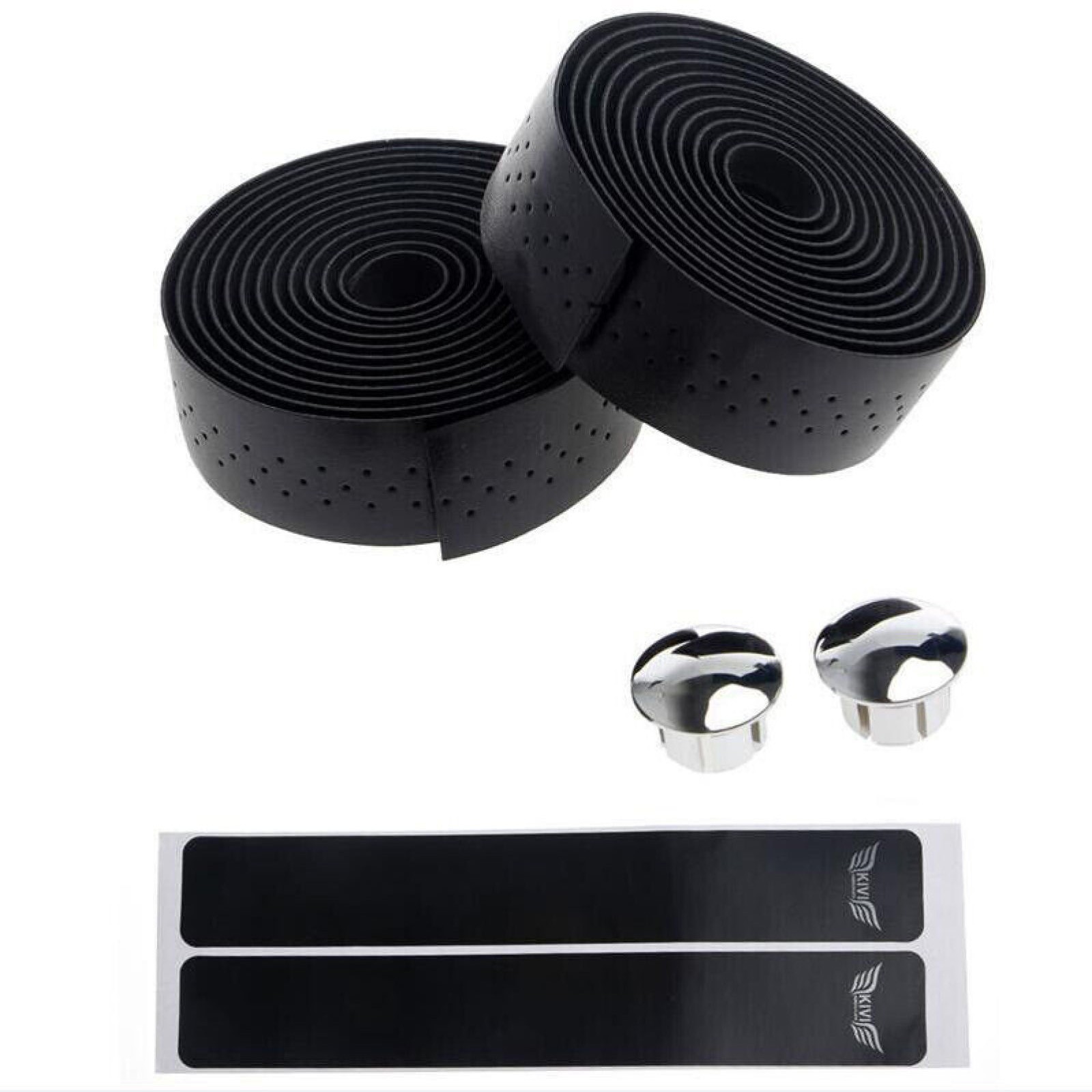 2PCS Breathable Leather Road Bike Handlebar Grip Bar Bicycle Belt Wrap Tape ww