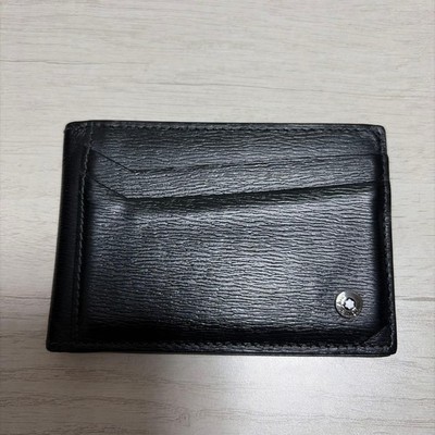 MONTBLANC Kartenetui 4810 Westside Schwarz Saffiano Leder Gebraucht