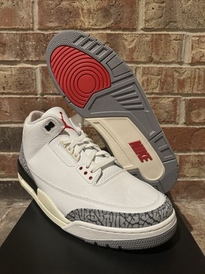 New 17 Nike Air Jordan 3 Retro White Cement Reimagined Sneakers DN3707-100 Men