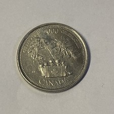 2000 Celebration Canadian Quarter 25 Cent Coin