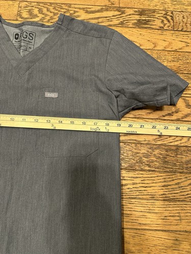 FIGS Leon Scrub Set Uomo XS Grigio Scollo a V Manica Corta Top e Pantaloni Cargo - Foto 15 di 17