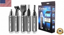 4-in-1 Rechargeable Trimmer for Men   Hair, Beard, Nose  Ear Grooming Kit