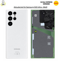 100% Original Samsung Galaxy S22 Ultra S908B Akkudeckel Backcover Deckel Weiß
