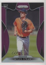 2019 Panini Prizm Purple Prizm Myles Straw #96 Rookie RC pv4