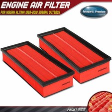 2x High Performance Engine Air Filter for Nissan Altima 1993-2018 Subaru Outback
