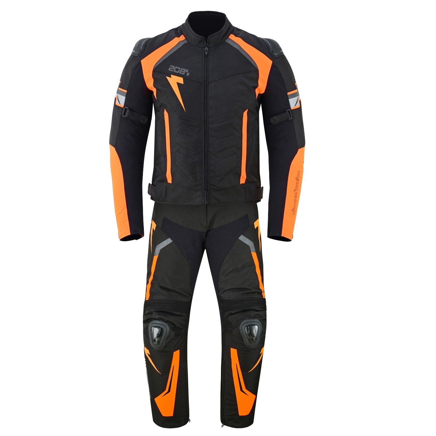 Combinazione tessuto moto, giacca e pantaloni moto, tuta moto, tuta moto motociclista