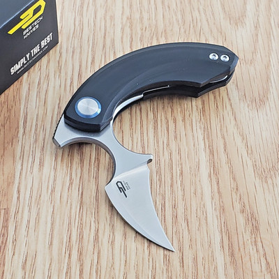 Bestech Knives Strelit Folding Knife 1.5'' Magnacut Steel Blade Black G10 Handle