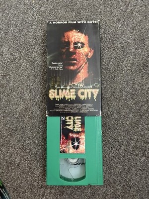 Slime City 1989 VHS Horror Movie 80s Slasher Theme, 2017 Camp Pictures Green