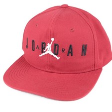 Air Jordan Youth Snapback Hat Red Black Jumpman Logo Very Good Condition