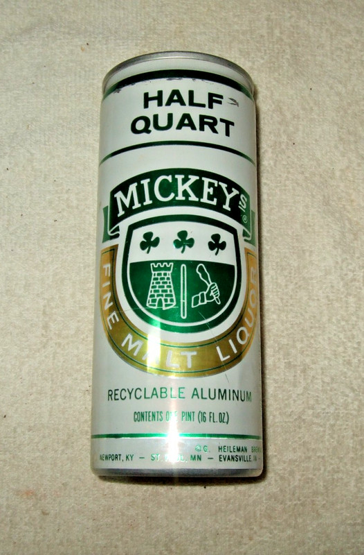 Mickeys Fine Malt Liquor 16 oz. Beer Can Aluminum  Michigan 10 cent Refund