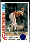 1982 Topps #5 Nolan Ryan