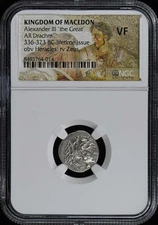 Alexander III 'the Great' KINGDOM OF MACEDON AR Drachm NGC VF