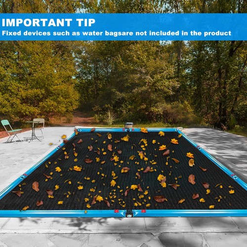 16 x 32FT Pool Leaf Net Cover- Thicken Rectangle Leaf Netting for Inground an... - Picture 4 of 6