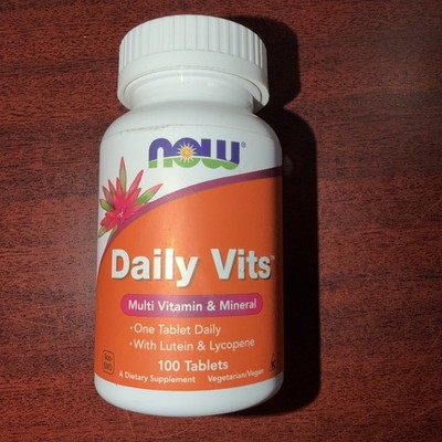 NOW FOODS Daily Vits 100 Tablets 6/2028