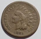 1881 Indian Head Cent 1c Penny (A110)