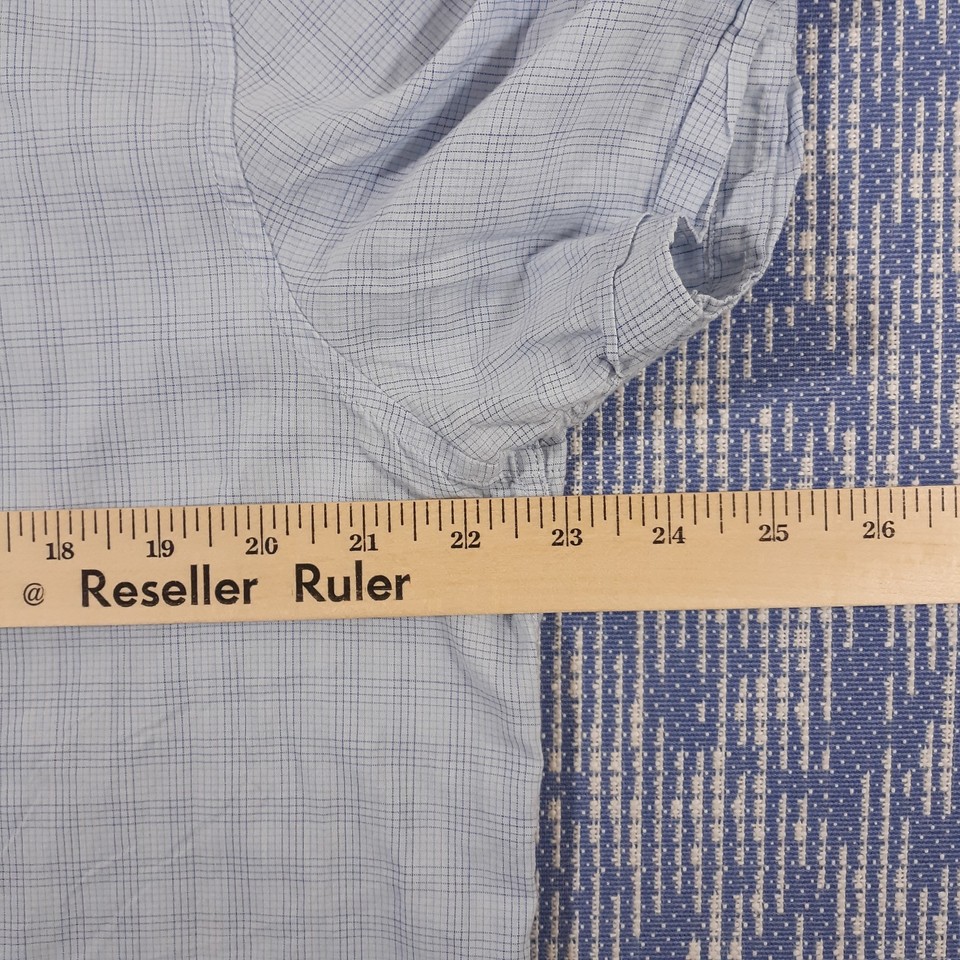 John Varvatos USA Shirt Mens L Short Sleeve Cotton Lightweight Blue ...