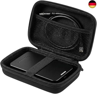 Provance Premium Hardcase für Externe Festplatte SSD HDD, Robuste Schutztasche 
