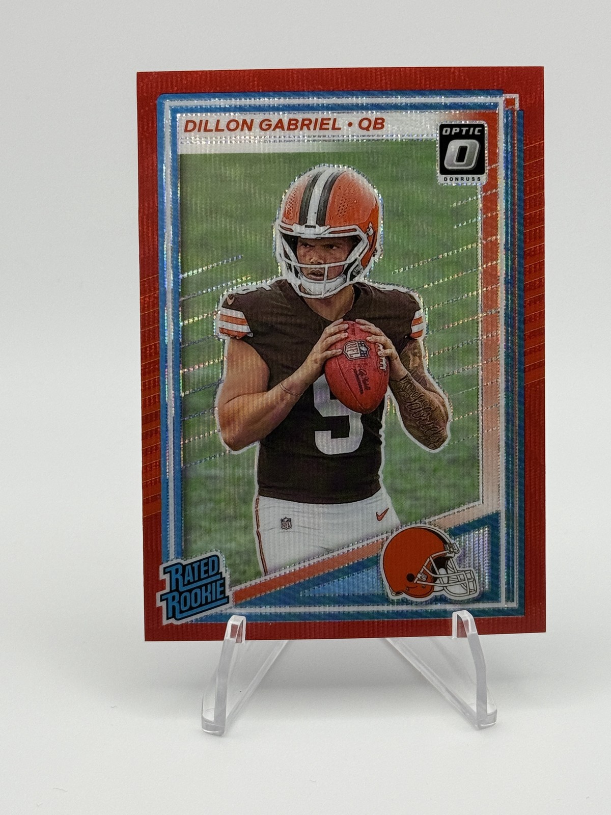 2025 Donruss #316 Dillon Gabriel Optic Rated Rookies Preview Red Wave