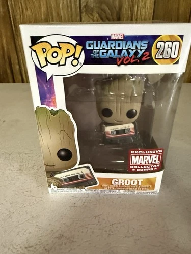 Funko POP! Guardians of the Galaxy Volume 2 Groot #260 Marvel Collector Corps