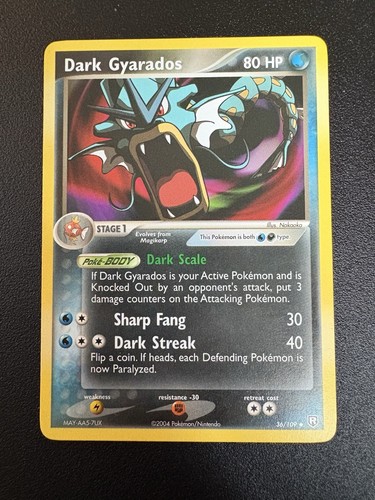 Pokémon TCG 2004 Dark Gyrados #36/109 Team Rocket Returns Vintage Unholo Card