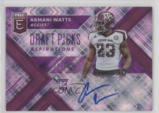 2018 Panini Elite Draft Picks Aspirations Purple 4/99 Armani Watts #210 Auto 0l1