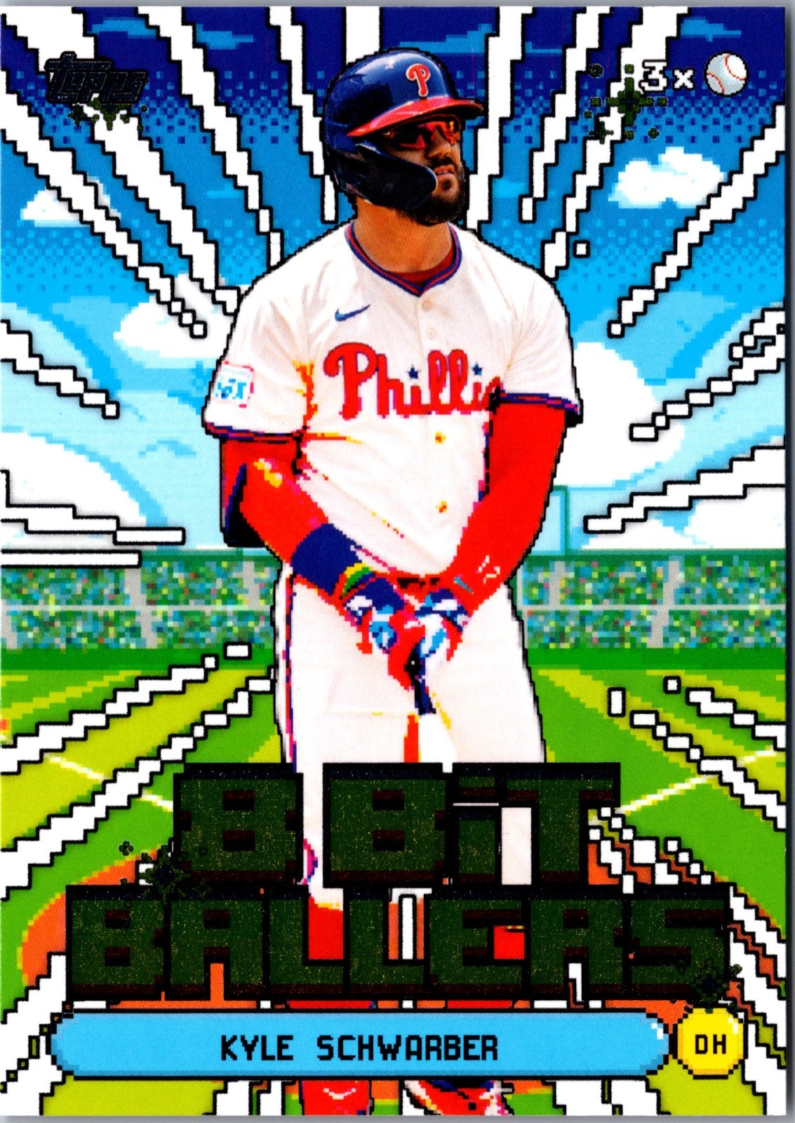 2026 Topps - 8 Bit Ballers Kyle Schwarber #8B-25 Philadelphia Phillies