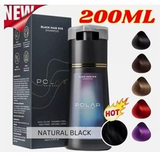 Polar Hair Dye Shampoo Essence Color Natural Instant Colour For Women Men 200ML