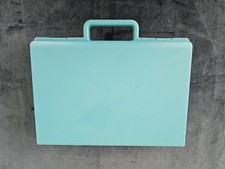 Vintage CLIK CASE 36 Cassette Tape Storage Carrying Case Teal