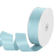 1-1/2" x 100 Yards Light Blue Satin Ribbon for DIY Craft Bows Gift Wrapping