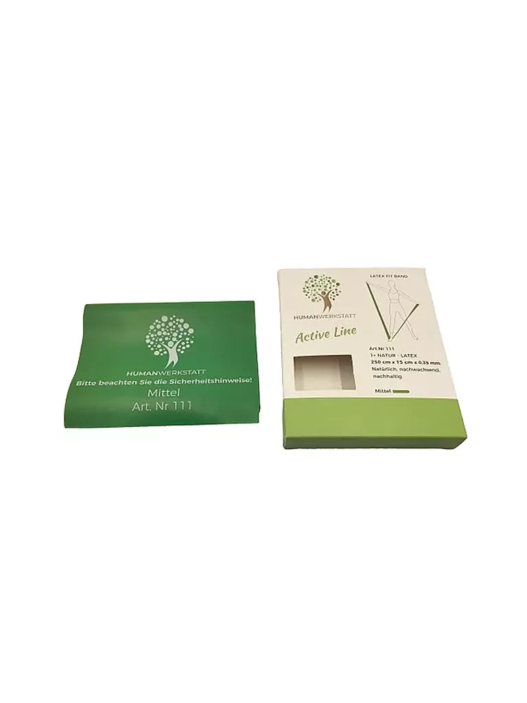 Cinta de entrenamiento látex verde oscuro medio