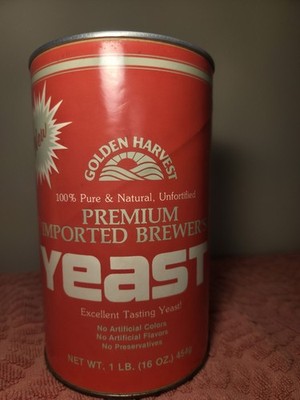 Golden Harvest Yeast Vintage Rare New Can Unopened Collectible Item Nostalgic