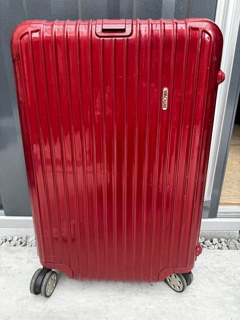 Rimowa Salsa Deluxe 63L Red 4-wheels Carry Case Suitcase | eBay