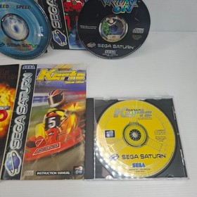 4 X Sega Saturn Games PAL - NFS, Die Hard, Karts, Virtual On - Read