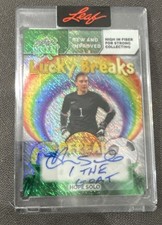 2026 Leaf Metal St Patricks Day Hope Solo AUTO LUCKY BREAKS PRISMATIC #2/3 GOAT