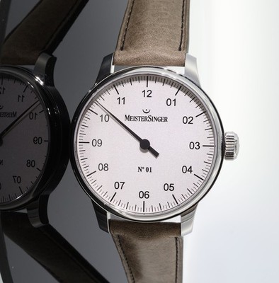 2017 MeisterSinger No 01 43mm Swiss Manual Wind Watch AM3301 with Papers