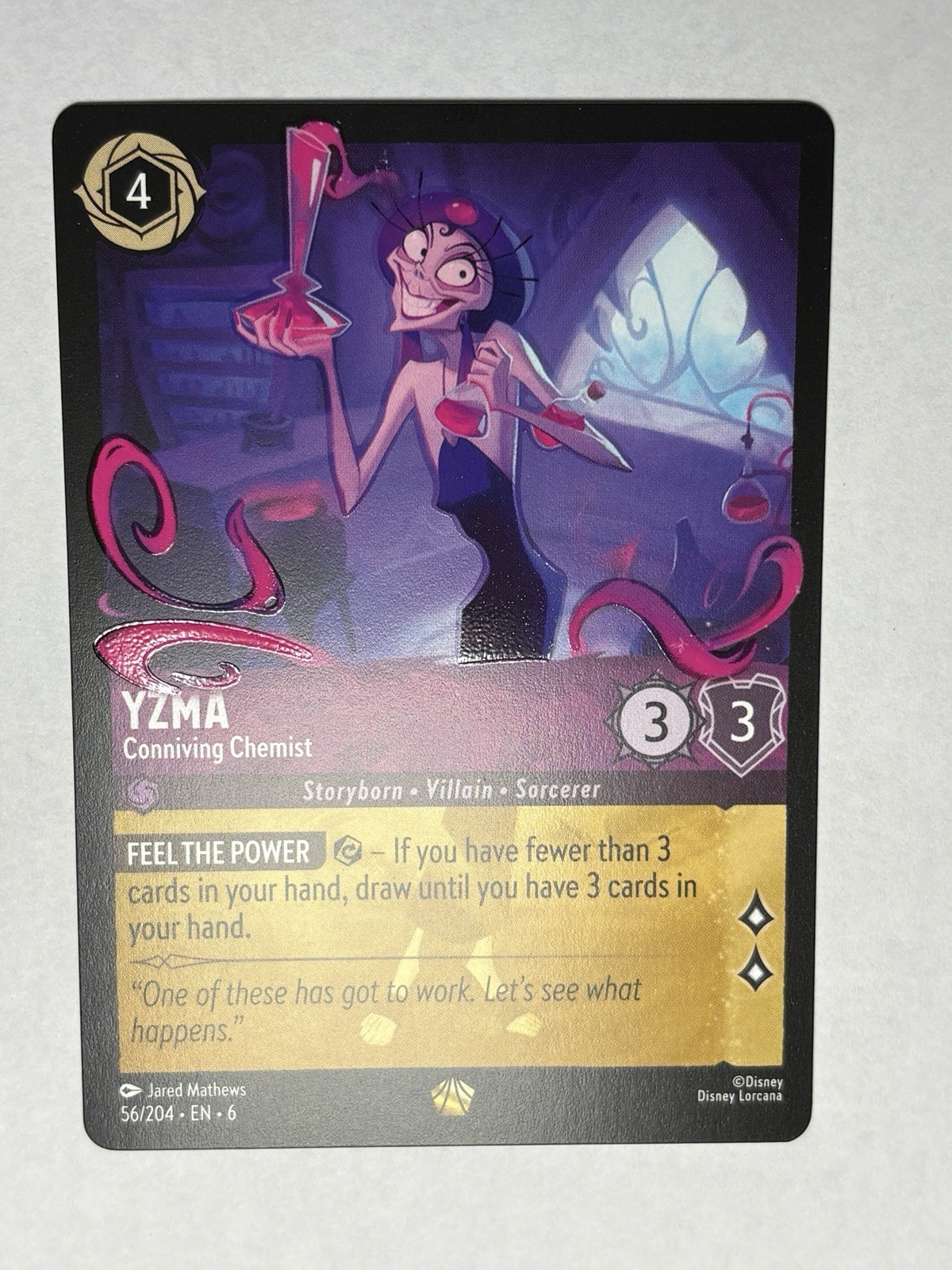 Yzma - Conniving Chemist 56/204 Azurite Sea Regular