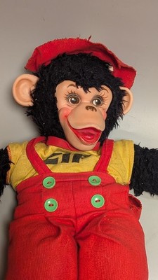 Vintage Zip The Monkey Rubber Face 16