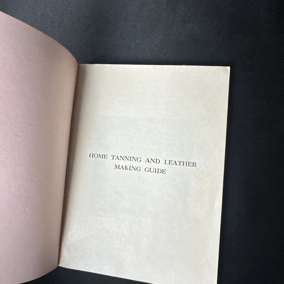 1950 Home Tanning & Leather Making Guide by A.B. Farnham – Vintage Book Ohio Foto 3 de 4